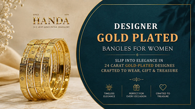 Designer Gold Plated Bangles for Women&nbsp;