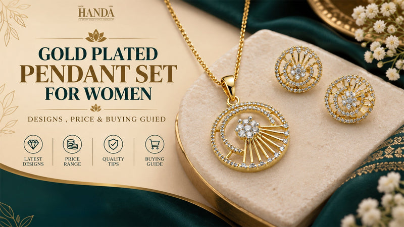 Gold Plated Pendant Set for Women: Designs, Price & Buying Guide