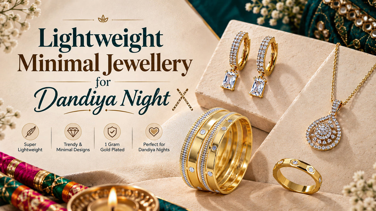 Lightweight Minimal Jewellery for Dandiya Nights