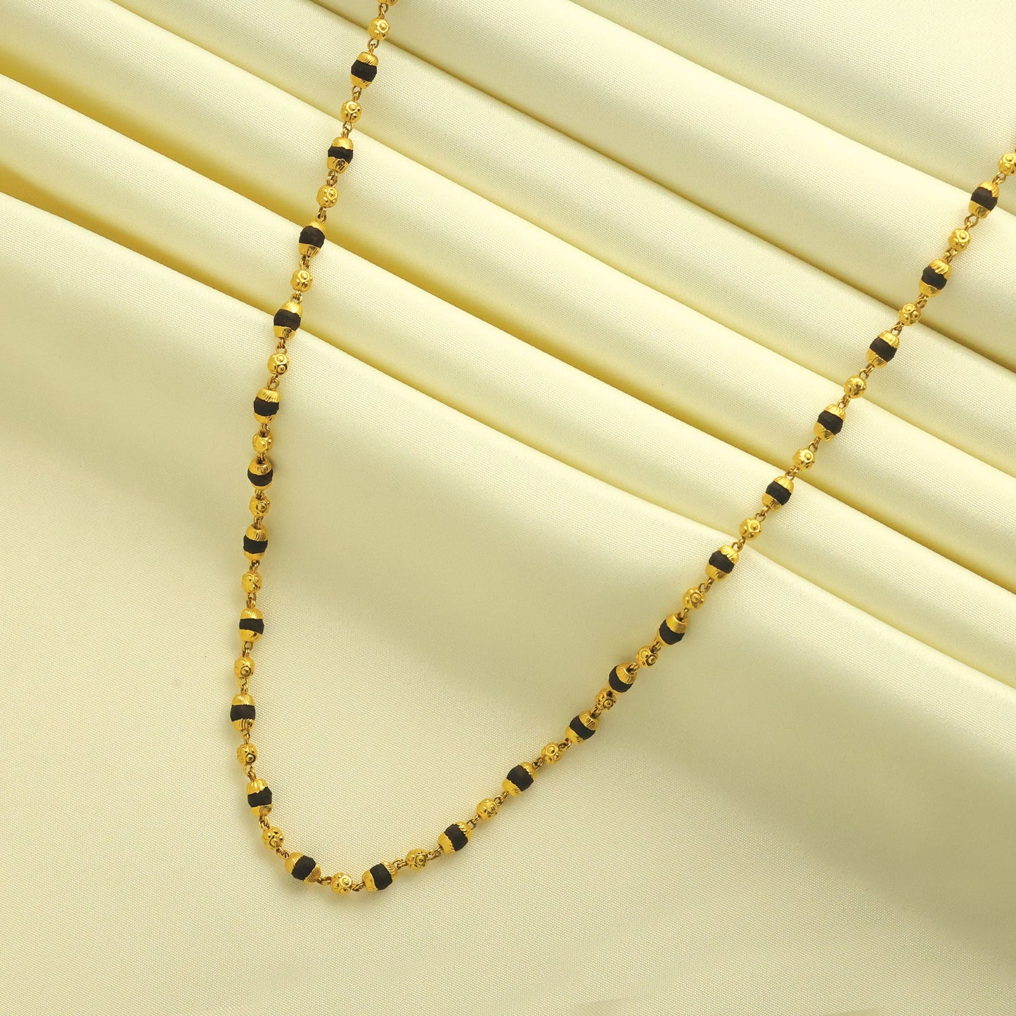 24Kt Gold Plated Fashionable Rudraksha Dailywear Mala - Handa Bangles