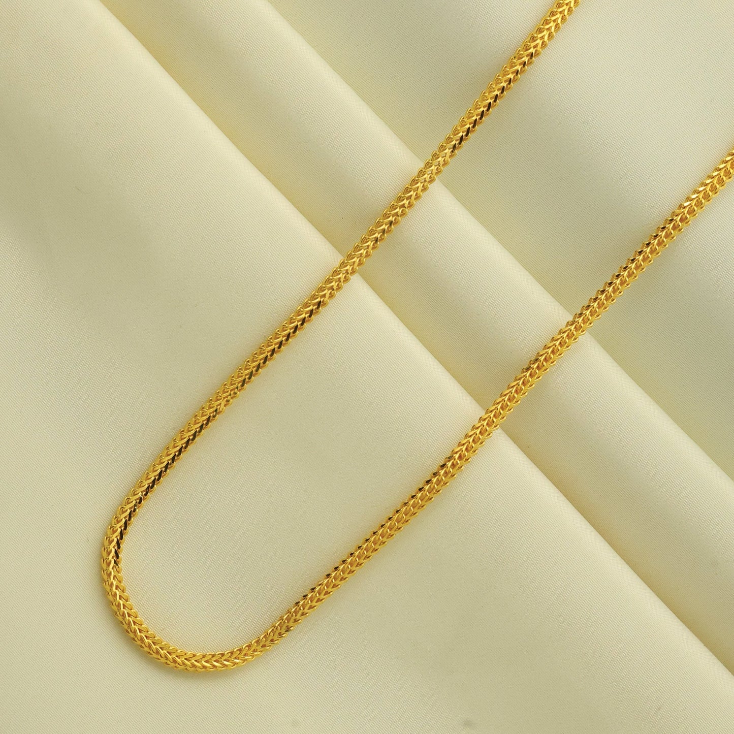 24Kt Gold Plated Fancy Design Gents Chain - Handa Bangles