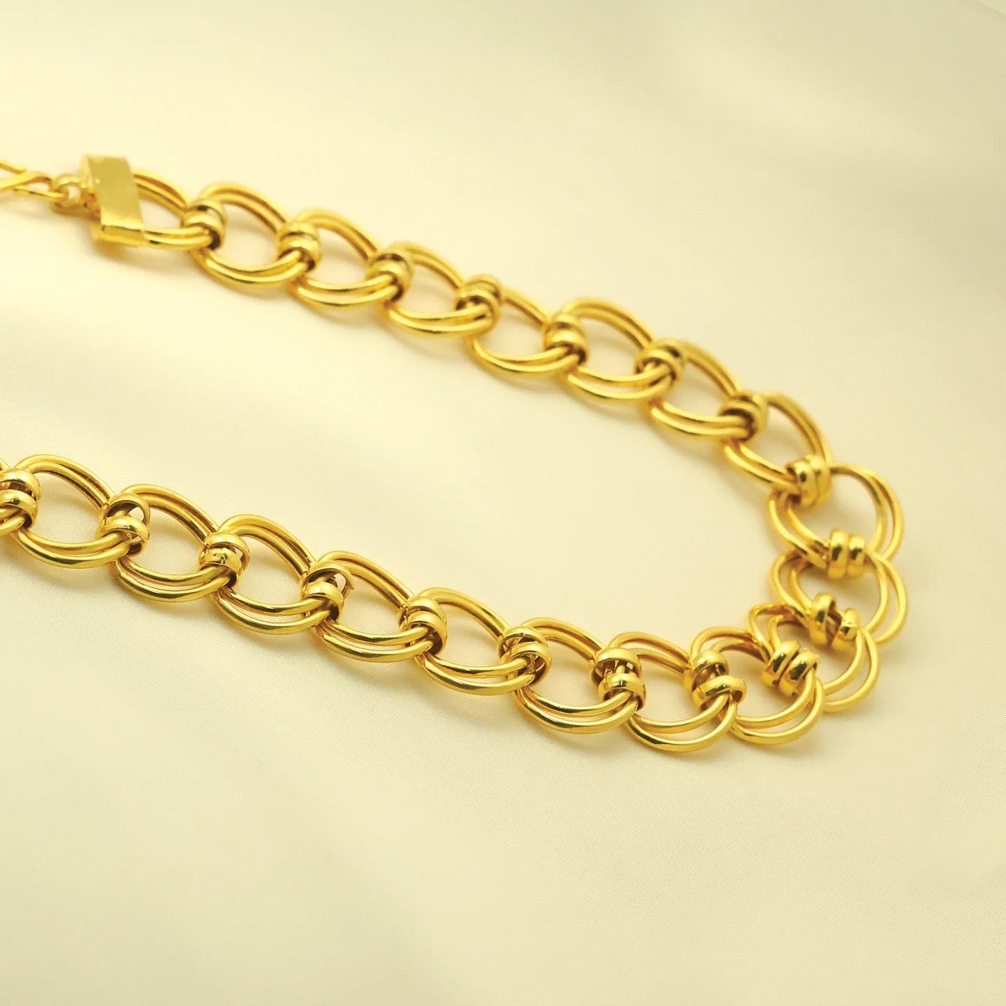 24Kt Gold Patra Heavy Look Partywear Gents Chain - Handa Bangles