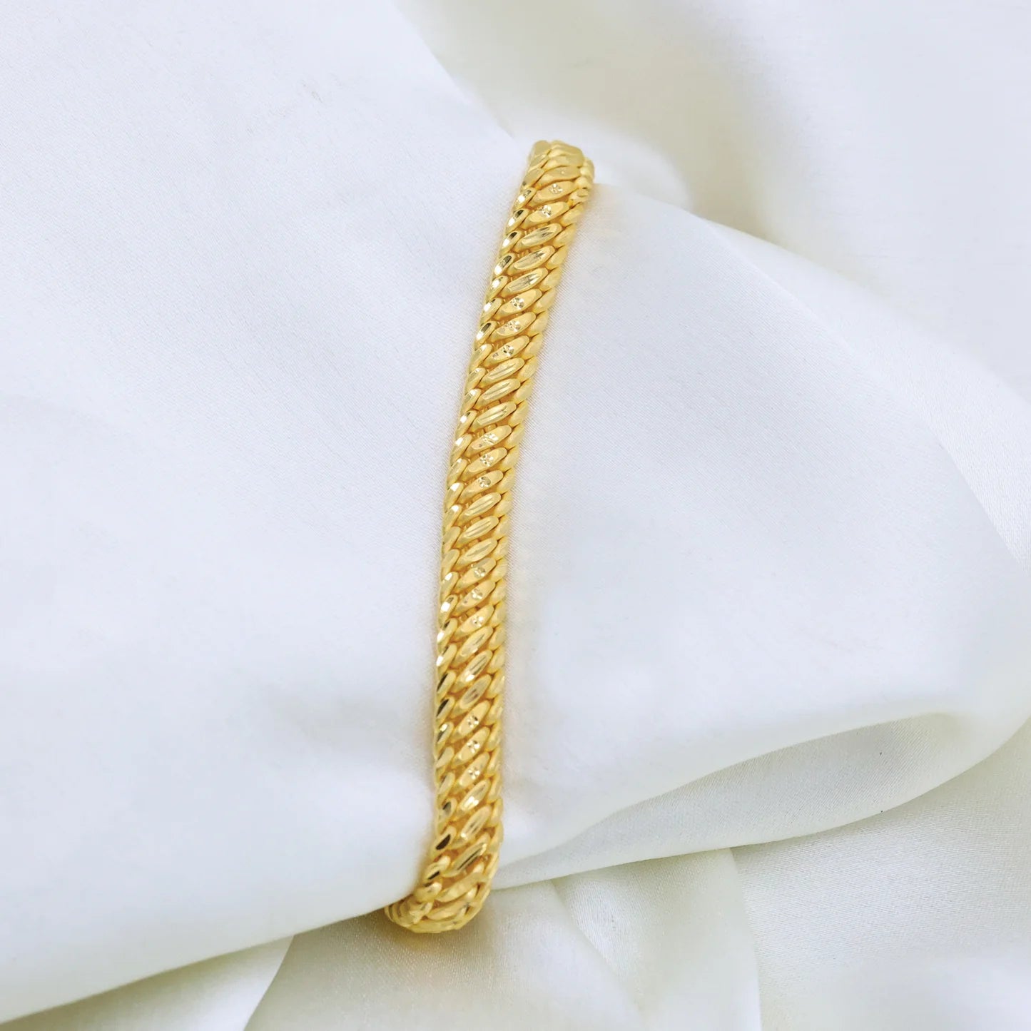 24Kt Gold Plated Beautiful Design Dailywear Gents Bracelet - Handa Bangles