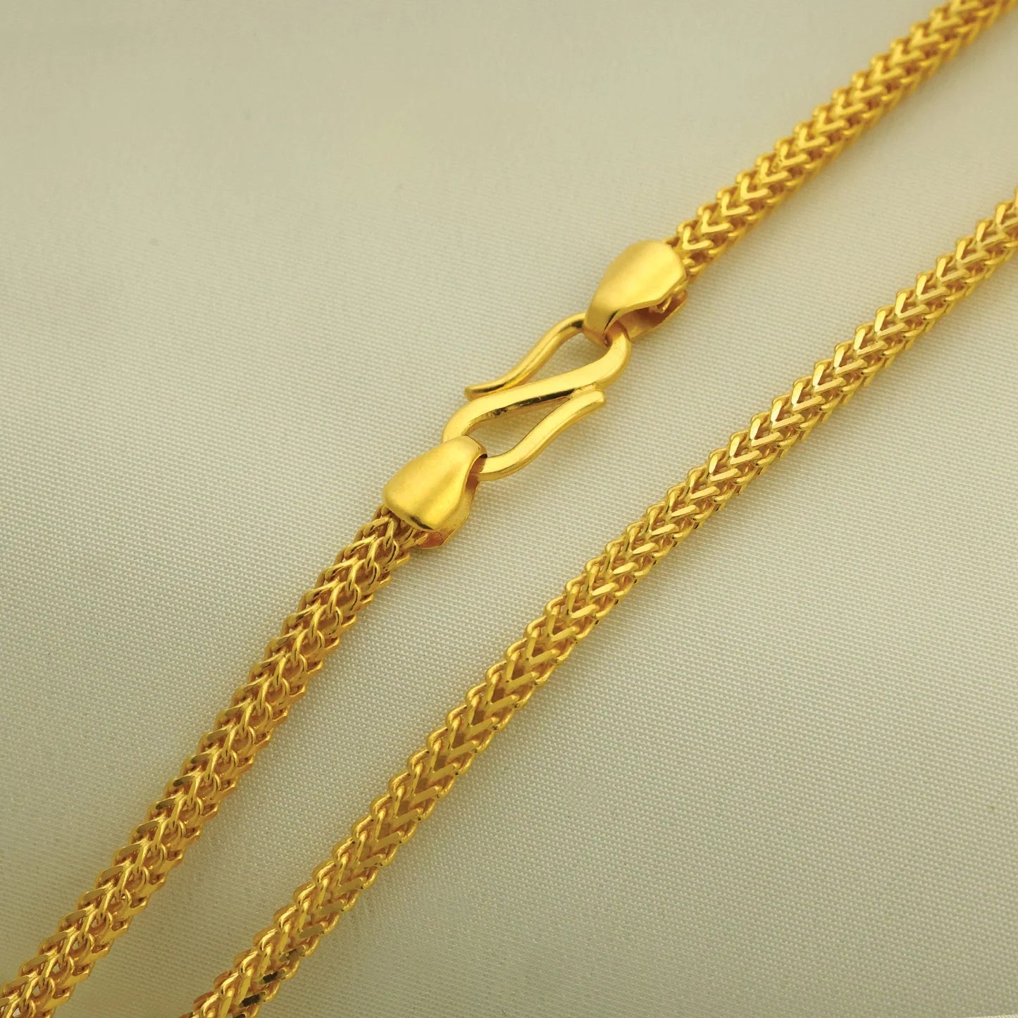 24Kt Gold Plated Fancy Design Gents Chain - Handa Bangles