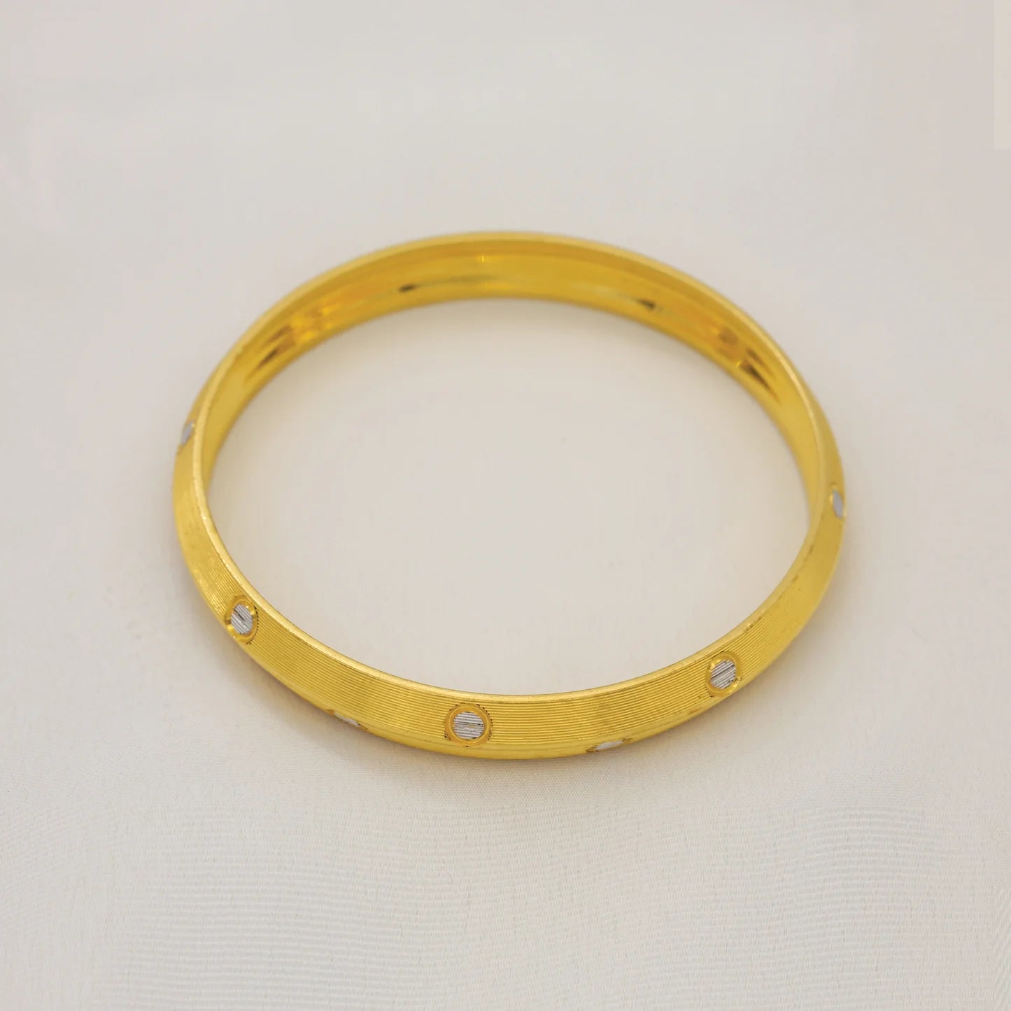 24Kt Gold Plated Fancy Cartier Gents Kada - Handa Bangles