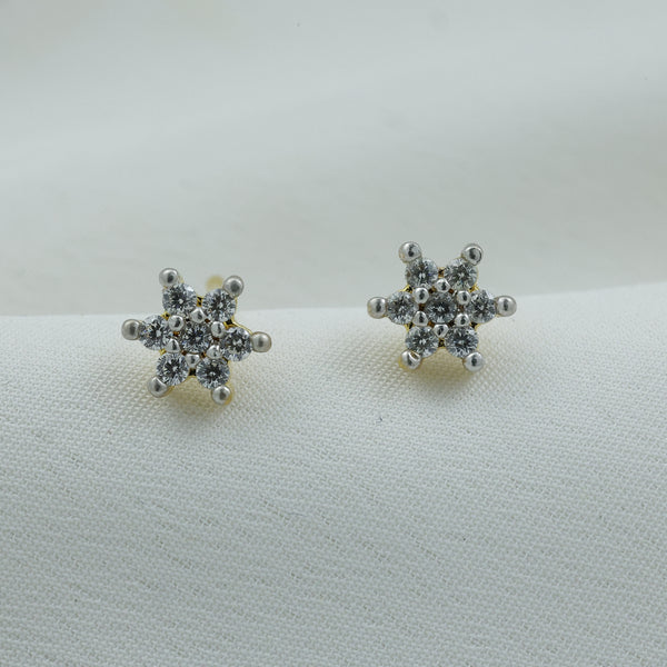 24Kt Gold Plated Designer CZ Hoop Earrings for Women | Elegant Gold Plated Earrings