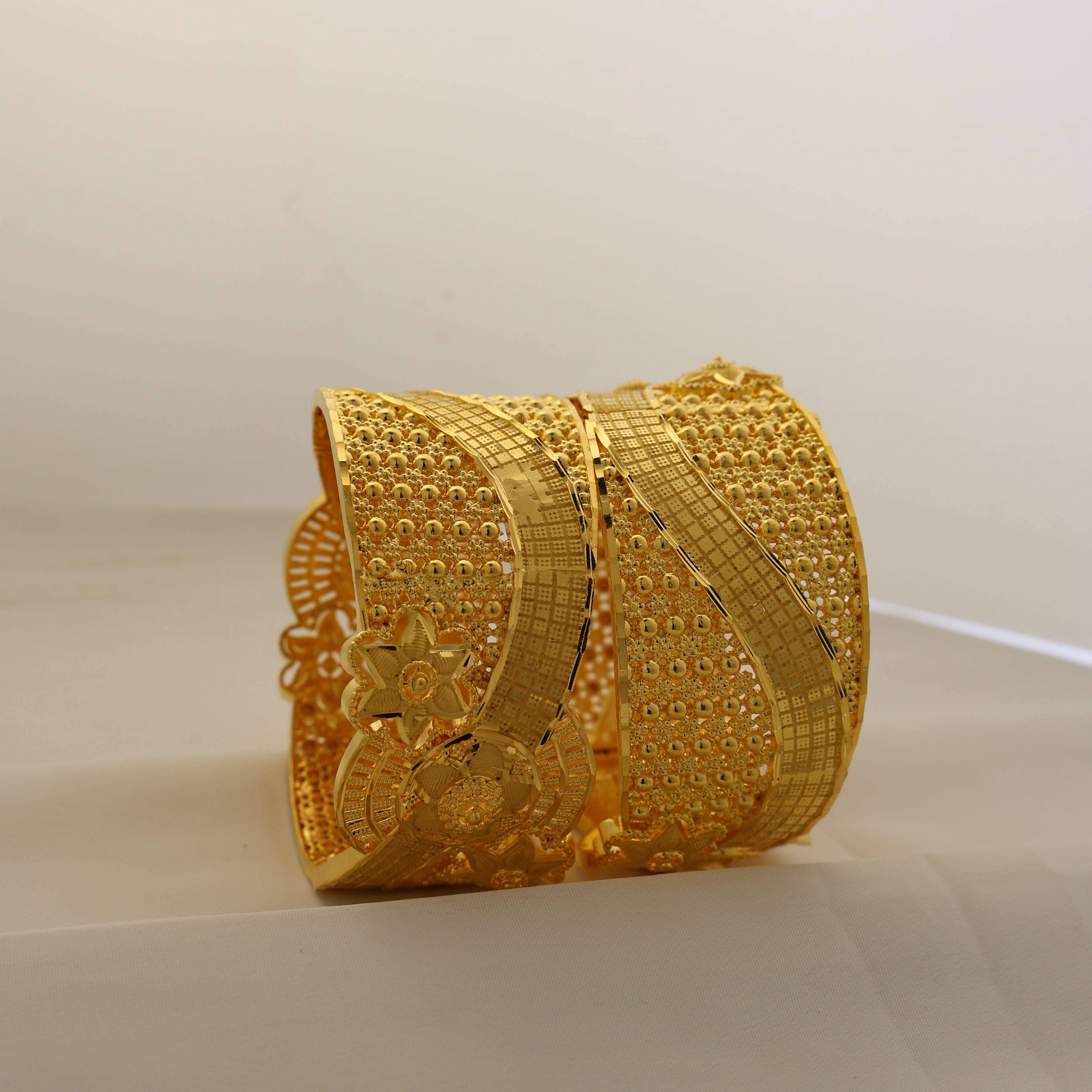 Premium Turkish Design 24KT Gold Plated Bangle | Rich Finish – Handa ...